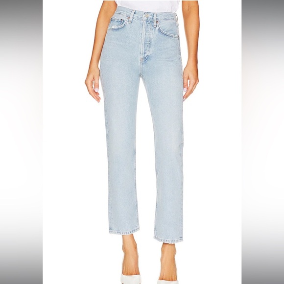 🦃NWT AGOLDE 90's Pinch Waist Jeans in Focus - Picture 2 of 9